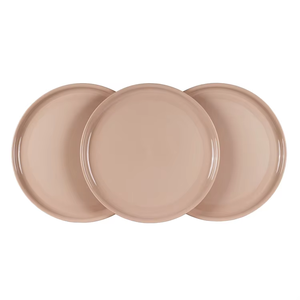 100% Plateau en plastique PP de qualité alimentaire de 13 pouces Beige Léger sans BPA Micro-ondes Lave-vaisselle Écologique Utilisation alimentaire quotidienne - Product Image 1