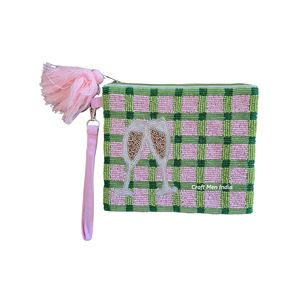 Portefeuille à main vintage en perles et pompons pour femme, grand format, avec porte-monnaie, cadeau idéal pour les meilleures amies, pour les fêtes bohèmes et l'usage quotidien - Product Image 2