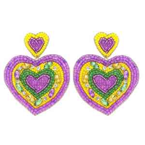 Pendientes Bordados a Mano al por Mayor para Mujeres y Niñas, Joyería de Alta Calidad para Fiestas al Mejor Precio - Product Image 1