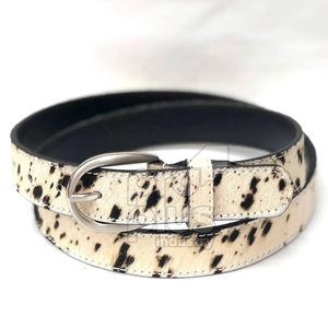 Ceinture en cuir de vachette faite à la main personnalisée, réglable, décontractée pour homme, boucle en acier, légère, durable, écologique - Product Image 1
