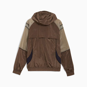 2025 personnalisé femmes respirant coupe-vent veste grande taille été vêtements de plein air avec passepoil capuche coupe-vent tissé tissu - Product Image 2