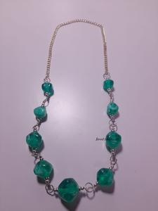 Javed Handicrafts Collar llamativo de mujer de alta calidad Cuenta de resina multicolor con perla para fiestas - Product Image 6