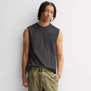 Débardeur de haute qualité pour hommes Gym Fitness Débardeur sans manches respirant en coton pour hommes - Product Image 4