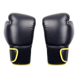 ถุงมือมวย MMA แบบมืออาชีพสำหรับป้องกันข้อมือดูดซับแรงกระแทกพร้อมตะขอปิดหนังแท้ - Product Image 4