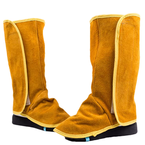 Cubiertas Protectores de pie de soldadura Cuero de vaca derramado Seguridad industrial resistente Construcción contra incendios - Product Image 1