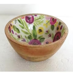 Juego de Tazones para Ensalada de Madera Esmaltada, Tazones de Madera con Esmalte, Diseño Japonés Único, Utensilios de Cocina - Product Image 2