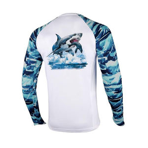 Camisa de manga larga de pesca con protección UV Australia rendimiento de pesca camisa personalizada camisa de pesca UPF50 + Australia manga larga - Product Image 1