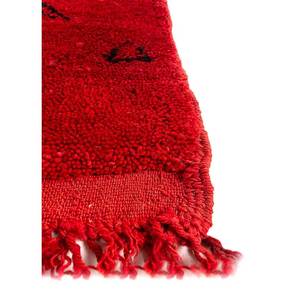 Tapis en laine à motifs abstraits Nuray Paem-512 noué à la main en rose et violet pour la décoration de la maison et du salon, tapis de Jaipur, États-Unis - Product Image 4