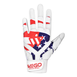 Guantes de bateo de béisbol de cuero Digital de piel de cabra con puño corto profesional transpirable, guantes de bateo de softbol Unisex profesional - Product Image 4