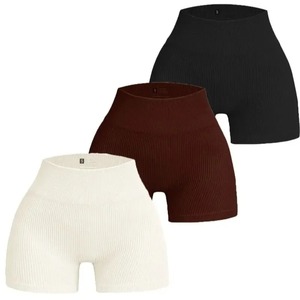 Pantalones cortos de entrenamiento de cintura alta Fitness Yoga Lift Butt Fitness Yoga Shorts ropa deportiva entrenamiento corto mujeres Yoga gimnasio correr pantalones cortos - Product Image 1