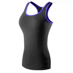 Chaleco de fitness transpirable con logotipo personalizado para mujer 85% poliéster 15% Spandex Jersey ropa de gimnasio camisetas sin mangas de entrenamiento - Product Image 1