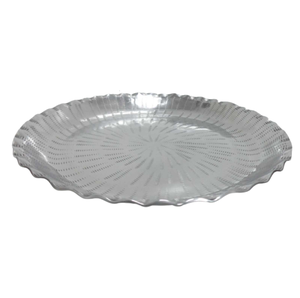 Support de gâteau décoratif de table en métal support de gâteau de revêtement en poudre d'argent pour la décoration de mariage et de la maison faite à la main en vrac - Product Image 6