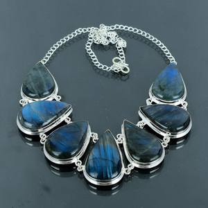 Collier Labradorite Collier en argent sterling 925 Femme - Product Image 2