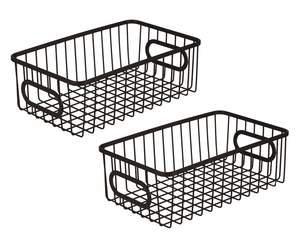 Ensemble de rangement en fil de fer multi-usages 2 paniers pour affichage au détail et usage domestique pour la vente à l'exportation - Product Image 1