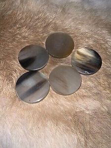 Producto que llega caliente 2024 Botón de cuerno de búfalo Fabricante de espacios en blanco 15mm 20mm Botón de camisa de hueso de búfalo negro Accesorio de cuerno real - Product Image 6