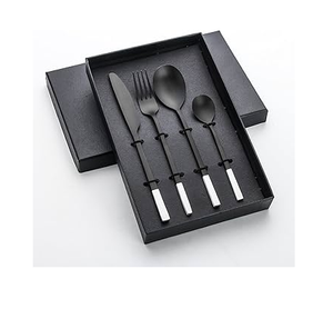 Mirrored Steel Salad Server Spoon <b>6</b>-Pieces <b>Set</b> Flatware Crafts High on Demanding Product Royal <b>dinner</b> used - Product Image 4
