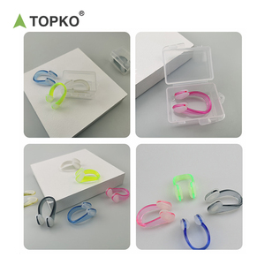 TOPKO di alta qualità per gli sport acquatici in Silicone per il naso con Clip per il naso da <span class=keywords><strong>piscina</strong></span> per adulti senza perdite - Product Image 5