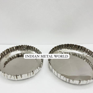 Vente chaude Moderne Décoratif Chocolat Bol De Service Prime Qualité Argent Métal Rond Chocolat Arc Hôtel Fournitures Bon Prix - Product Image 1