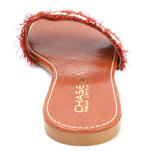 Chaussons en rexine pour femme Chase Value (SA-014)-Marron Tailles 36-42 - Product Image 4