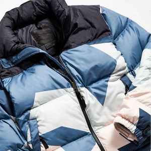 แจ็กเก็ตมีซิปสำหรับผู้ชายเสื้อโค้ทบุนวมมีฮู้ดผ้าแคนวาสไซส์ใหญ่พิเศษดีไซน์ใหม่สำหรับฤดูหนาวงานตามสั่ง - Product Image 4