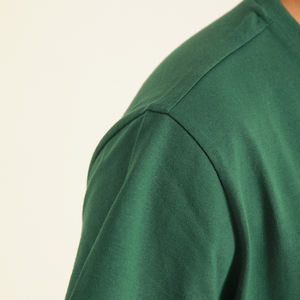 Camiseta de Verano 2025 para Hombre, Casual, Manga Larga, Cuello Redondo, Transpirable, 100% Algodón Satinado, Ecológica, de Secado Rápido, con Logotipo Personalizado - Product Image 6