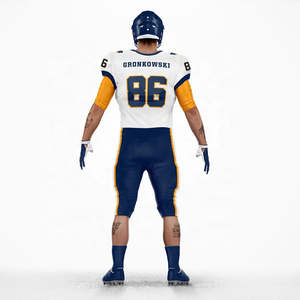 ชุดฟุตบอลอเมริกันคุณภาพสูง ราคาดีที่สุด พิมพ์ลายแบบซับลิเมชั่น เสื้อผ้ากีฬา แขนสั้น ขายดี ชุดยูนิฟอร์มฟุตบอล - Product Image 6