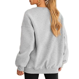 Sweatshirts surdimensionnés pour femmes Hoodies Fleece Crewneck Sweaters Casual Tops Comfy Fall Fashion Outfits Winter Clothes - Product Image 4