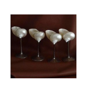 Seashell <b>Glasses</b> Vietnam Handmade Shell <b>Glass</b> Holders for Home Decoration Living Room Display and Souvenir Stores Vietnam Origin - Product Image 1