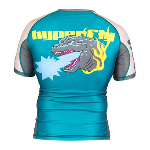 UPF 50+ Sun Protection Printed Rash Guard <b>Long</b> <b>Sleeve</b> <b>Swim</b> Shirt Surfing Sublimation Rash guard Wholesale price Jiu Jitsu Men - Product Image 2