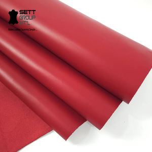 OEM Full Grain Cow Maroon Color Hide1.1-1.3MM for Shoe Crafting Home Decor,Sewing Hobby Workshop Quality Leather <b>Tooling</b>,Trusted - Product Image 1