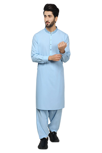 ชุดคุรตะ ชัลวาร์ ผ้าฝ้ายปากีสถาน ระบายอากาศได้ดี ทันสมัย เหมาะสำหรับใส่ในช่วงฤดูร้อน ชุดลำลองสำหรับผู้ชาย ชุดชาลวาร์ คามีซ ชุดพื้นเมืองสำหรับฤดูหนาว ขายส่ง รับผลิตแบบ OEM ODM - Product Image 4