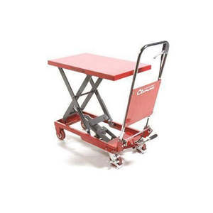 Industrial Four-<b>Wheel</b> Trolley-Mounted Lifting <b>Table</b> - Product Image 1