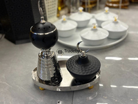 Brûleur à Bakhoor en métal décoratif artisanal de qualité supérieure Tradebyd, Mukhbar arabe, décoration d'intérieur, anti-odeur, parfum toute saison