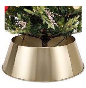 Collier d'arbre de Noël fini brillant en cuivre martelé pièce maîtresse collier d'arbre de Noël de décoration de Noël - Product Image 4