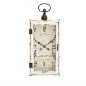 นาฬิกาแขวนผนังโลหะสไตล์โมเดิร์นทำจากเหล็กรูปทรงสี่เหลี่ยมตัวเลขโรมันของตกแต่งบ้านนาฬิกาโลหะ - Product Image 1