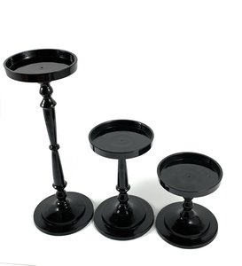 Ensemble de 3 bougeoirs uniques pour pilier de bougie Décoration de fête de Noël Pilier en aluminium pour pièce maîtresse de mariage - Product Image 4