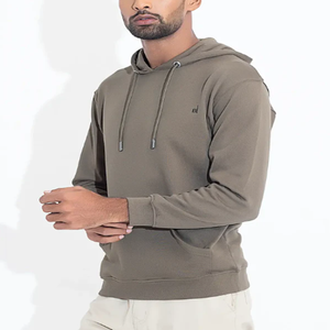 เสื้อฮู้ดสวมหัวสำหรับผู้ชายขนาดใหญ่กว่า500แกรมดีไซน์โลโก้แบบกำหนดเองพิมพ์พัฟน้ำหนักสูงสำหรับฤดูหนาว - Product Image 2