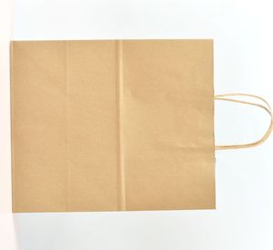 Bolsas de papel Kraft marrón de alta calidad con mango, venta al por mayor, buen precio - Product Image 3