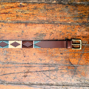 Ceinture polo en cuir de buffle marron crème avec boucle ardillon en alliage de zinc, style décontracté, largeur 35 mm, taille et couleur personnalisables - Product Image 5