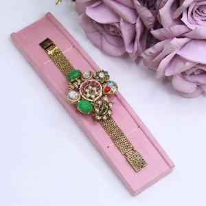Pulseras de Diseño con Baño de Oro y Piedras de Moissanita de Moda, Calidad Premium para Bodas, Compromisos y Fiestas, para Mujer - Product Image 3