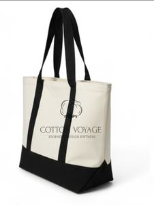 Bolsas de Compra de Algodón 100% con Logotipo Personalizado Impreso a Color de Alta Calidad, Bolsa con Asas Reforzadas, Bolsa de Algodón Premium con Refuerzo - Product Image 3