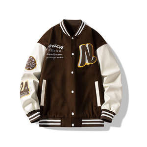 Words Embroidery <b>Woolen</b> Baseball College Regular Fit Baseball Varsity Jackets Oem Custom 2025 <b>Top</b> Quality Wool Varsity Jackets - Product Image 3