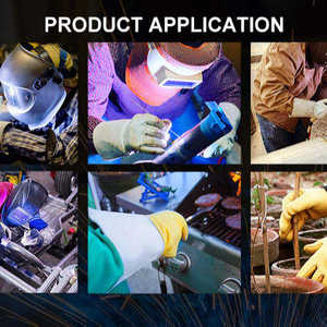 Industrialise Gants de sécurité en cuir de vache fendu Tig Mig Gants de soudage résistants à la chaleur et antidérapants - Product Image 6