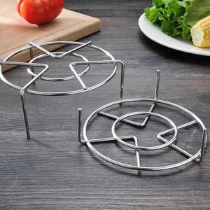 Salvamanteles de Metal, accesorios de cocina, diseño único, salvamanteles redondo de acero inoxidable para Pan y Hotpot, mesa de comedor, salvamanteles de protección térmica - Product Image 3