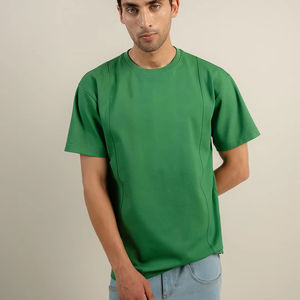 Men's Custom 100% Heavyweight Cotton T-Shirt High Quality Plus Size Oversized Tee Printed and Embroidered Plain Design - Product Image 1