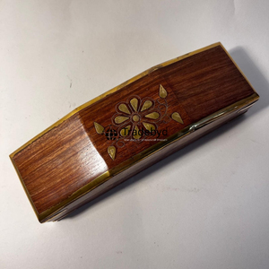 Tradebyd élégante boîte en bois poli organisateur de bijoux de luxe solution décorative de stockage de cadeaux faits à la main - Product Image 2