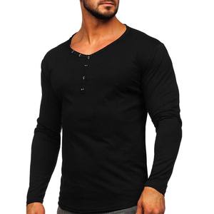 Léger Nouveaux Hommes Sports Active 100% Coton Porter Chemise À Manches Longues pour Homme T-shirt De Gymnastique - Product Image 1