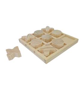 Premium Handcrafted Wooden Tic Tac Toe <b>Game</b> With Solid Build <b>For</b> Kids Adults And Family Classic Strategy Play - Product Image 1