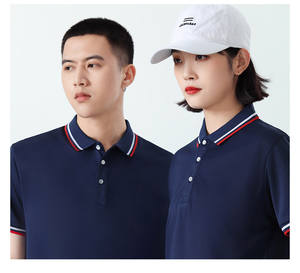 Alta calidad Unisex hombres 100% poliéster 10 colores impresión personalizada bordado OEM logo camiseta para hombres - Product Image 3