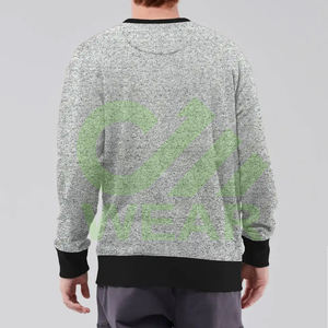 สเวตเตอร์ผ้าฟลีซแบบสวมหัวสำหรับผู้ชายเสื้อ2026ชั้นนำผ้าคอตตอน100% แบบใหม่ - Product Image 3